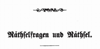 R�tsel auf Plattdeutsch
